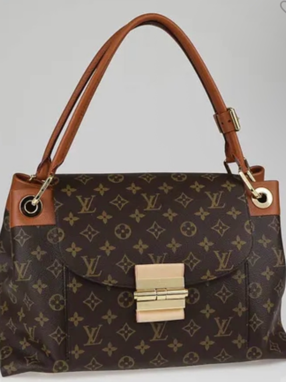 LOUIS VUITTON Monogram Canvas Camel Olympe Bag